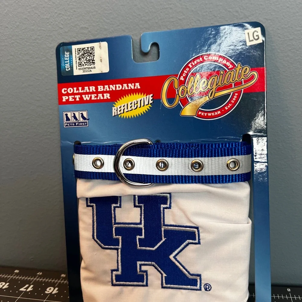 Kentucky Wildcats Pets First Collegiate Pet Collar Bandana Reflective Large LG